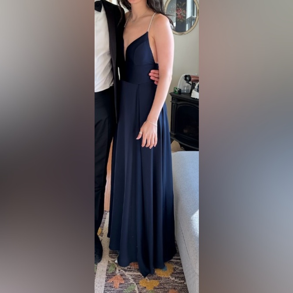 Formal deep navy dress (black tie) w/ or w/o matching shoes- bought in Italy